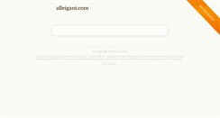 Desktop Screenshot of alleigant.com